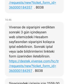 Vivense 1 Aydan Beri Ürün Gelmedi Kargoya Verildi Deniliyor Ürün Ortada Yok