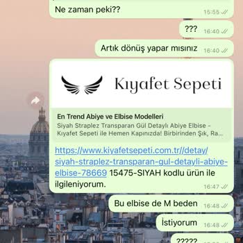 Kıyafet Sepeti Sipariş İptali Ve Müşteri Hizmetleri Sorunu