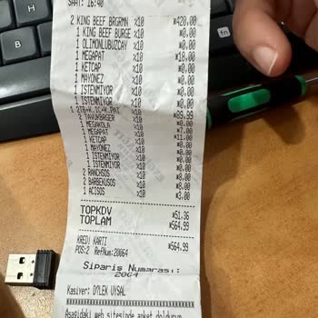 Burger King'den Aldığım Ürünlerde Sorun