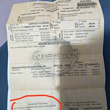 Nissan Kuzey Oto Qashqai Şanzıman Arızası