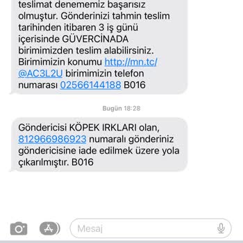 MNG Kargo Kargomun Göndericiye İade Edilmesi
