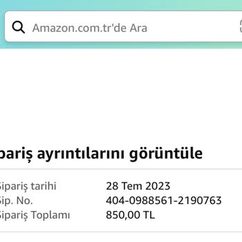 Amazon Kargoya Verilmeyen Ürün İptal Fakat Para İadesi Yapılmıyor
