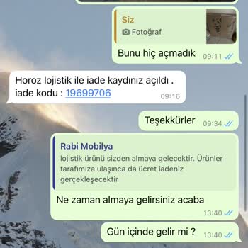 Rabi Mobilya İademi Teslim Almıyor