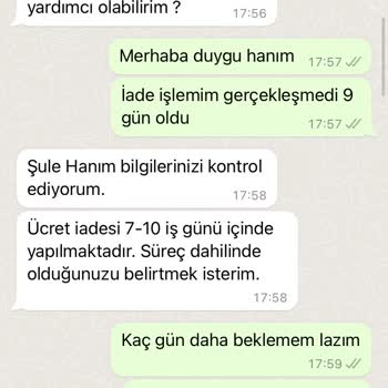 Yves Rocher Uzayan İade Süreci