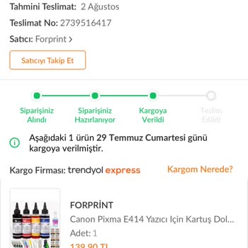 Trendyol Kargo Gelmemesi Ve Ulaşılamama