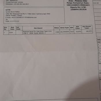 LC Waikiki Yanlış Ürün Gönderilmesi