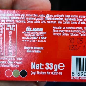 Ülker Küflenmiş Bozuk Çikolata