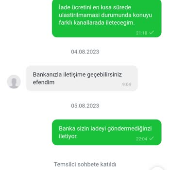 Modayakamoz İade Bedelinin Hesaba Gönderilmemesi