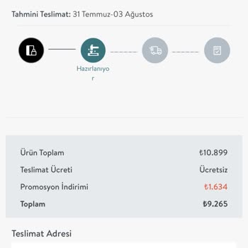 Vivense Ürünüm 1.5 Aydır Gelmedi