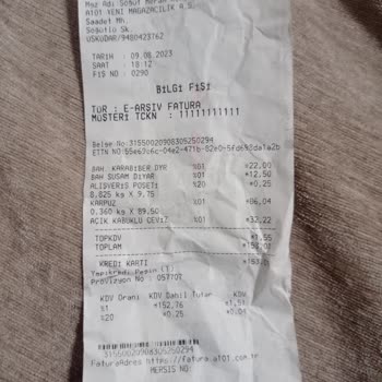 A101 Fişim Olduğu Halde İade Almadı