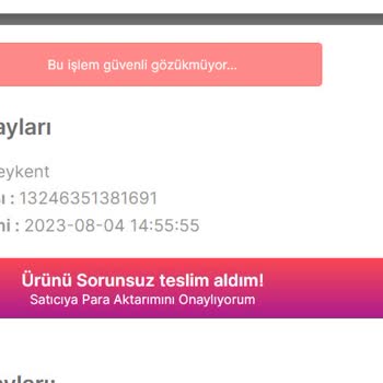 Gardrops Uygulaması Siparişi Onaylayamıyorum