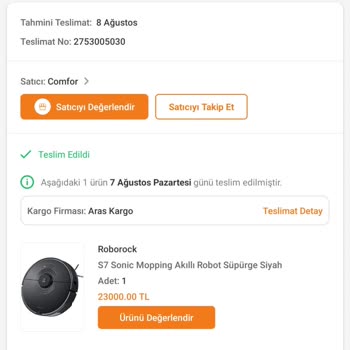 Comfor Roborock S7 Yerine S8 Geldi