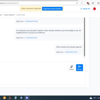 Comnet 4 Gündür Sorun