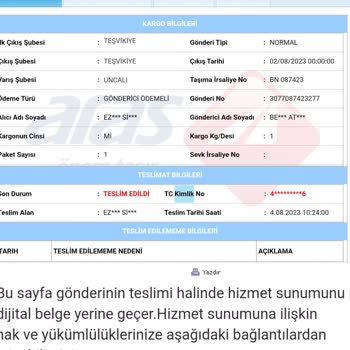 Aras Kargo Ürünüm Teslim Olmadı
