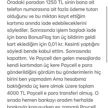 Paycell İlgili Yardım İstiyorum