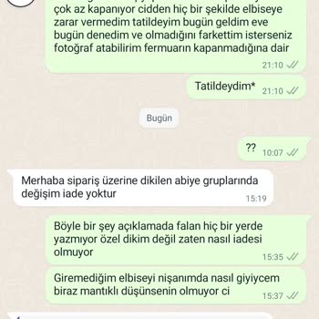 Gulsumozkaran Satıcı İade Talebini Reddediyor