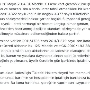 İş Bankası Is Banka Si Kredi Kartı Üyelik Ücret İptali