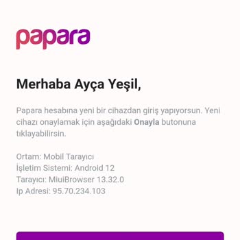 Fener Group Burs Yalanı İle Papara Hesabı Açılması