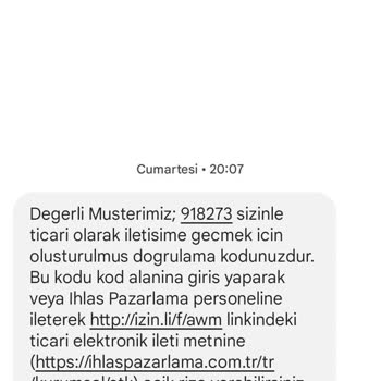 İhlas Ev Aletleri Açık Rıza Metni