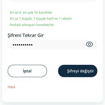Lifebox Şifre Yenileme Hata Veriyor