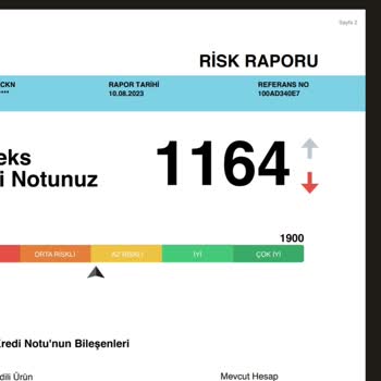 Findeks Kredi Notu Düşürme