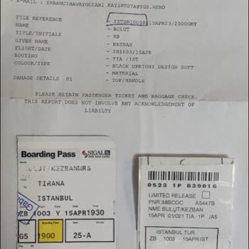 TGS - Turkish Ground Services Hasar Gören Bavulum 5 Aydır Geri Dönüş Yok TGS Yer Hizmetleri