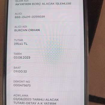 Ak Yatırım Habersiz Çekilen Para