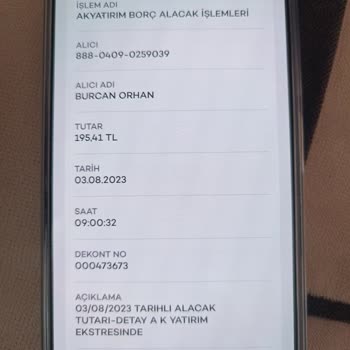 Ak Yatırım Habersiz Çekilen Para