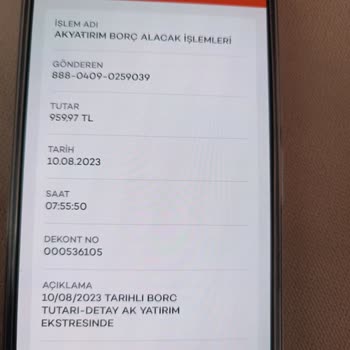 Ak Yatırım Habersiz Çekilen Para