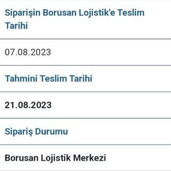 Borusan Lojistik Geç Teslimat Sorunu