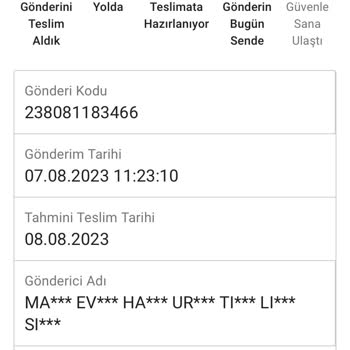 Sendeo Kargo Teslim Etmeme