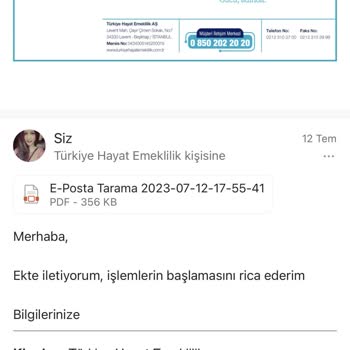 Türkiye Hayat Emeklilik 20 İş Günü Oldu Paramı Yatırmadılar
