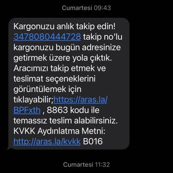 Aras Kargo Kargom Evde Yok Denildi Şubeye Gitti Şubede Önemsemedi