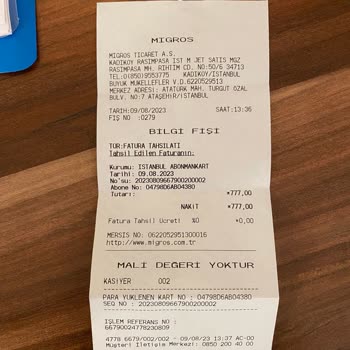 Migros İstanbulkart Yüklemesi Gerçekleşmedi