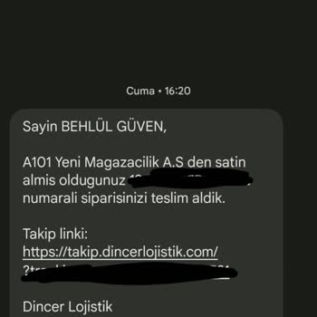 Dinçer Lojistik'e Ulaşamıyorum
