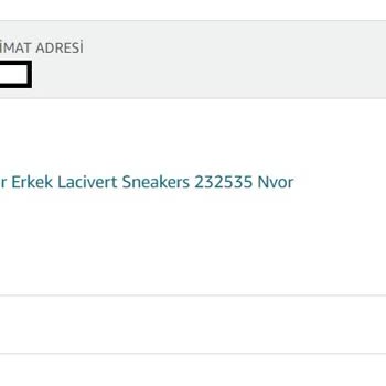 Amazon Ve Skechers Kargolanamayan Ürün