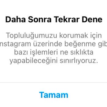 Instagram Beğeni ve Takip Yapamama
