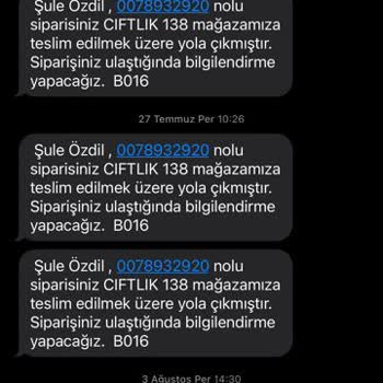 Watsons Online Siparişim Ulaşmadı