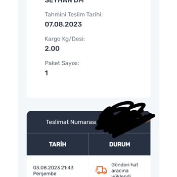Sendeo Aldığım Ürünü Zamanında Teslim Etmediler