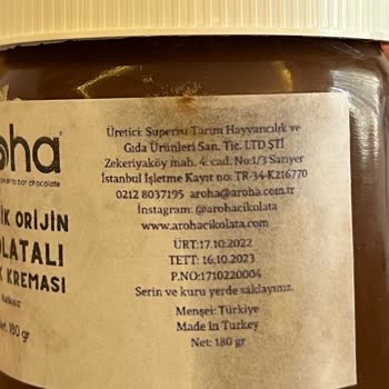 Aroha Çikolata Small Batch Dominik Orijin Kakaolu Fındık Kreması Şiddetli Kaşıntı