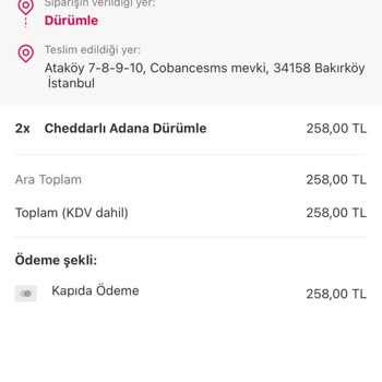 Yemek Sepeti Ve Dürümle Çiğ Ürün Gönderdi Firma İlgilenmiyor