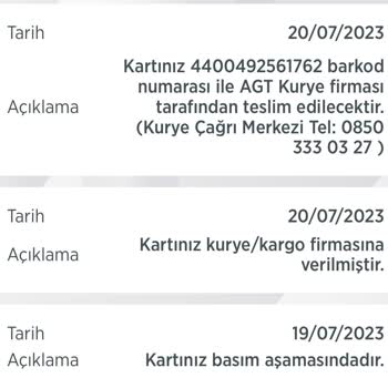 AGT Kurye 1 Aydır Gönderimi Teslim Etmiyor Geri Dönüş Yapmıyor