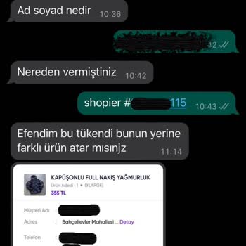 Shopıer Diddy Butik Ellerinde Olmayan Ürün Satıyor İade Kabul Etmiyor