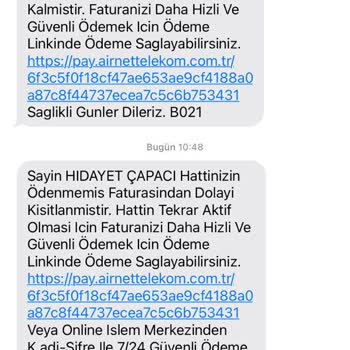 Airnet Aboneliğimin Sonlandırılma İşlemi