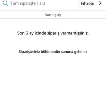 Amazon Siparişim Bilgim Dışında Silinmiş Hiçbir Şekilde Bilgi Verilmedi