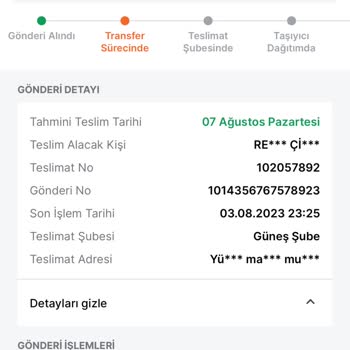 Trendyol Express-ÜRÜN Kayıp 7 Gündür İstanbul İçi Kargo Yapamadılar