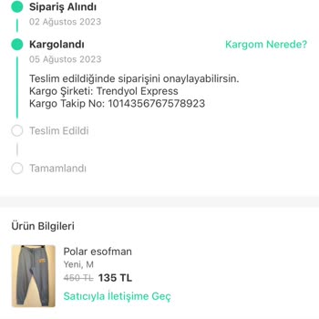 Trendyol Express-ÜRÜN Kayıp 7 Gündür İstanbul İçi Kargo Yapamadılar