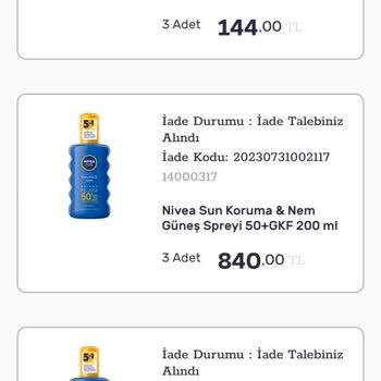 Gratis'ten Sipariş Ettiğim Ürünlerin İadesi Eksik Yapıldı