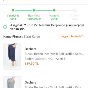 Trendyol Teslim Edilmeyen Kargo Ve Ücret İademin Yapılmaması