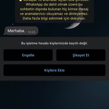 WhatsApp Bilinmeyen Numaralar